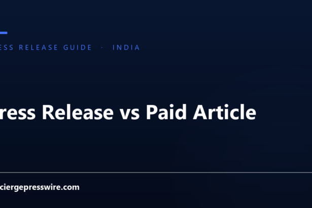 Press Release vs Paid Article