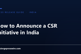 How to Announce a CSR Initiative in India